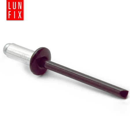 Nýt trhací 4,8x12mm hliník/ocel se zapuštěnou hlavou 100ks hnědý RAL8017