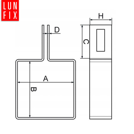 Příchytka plotového panelu koncová 80x80mm zelená