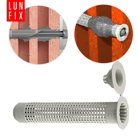 Sítko plastové pro ukotvení v dutinách 12x80mm M6