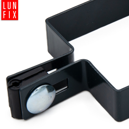 Příchytka plotového panelu průběžná 100x100mm šedá