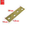 Plochá spojka 58x14x1,5mm 50ks.