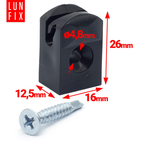 Upevnění drátu černé 100ks.