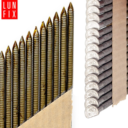 Hřebíky do hřebíkovačky 90mm 3,1x90 3,5'' kroužkové na papíře černé 2000ks.