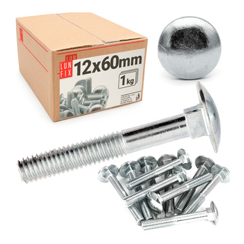 Vrátový šroub M12x60mm pozinkovaný