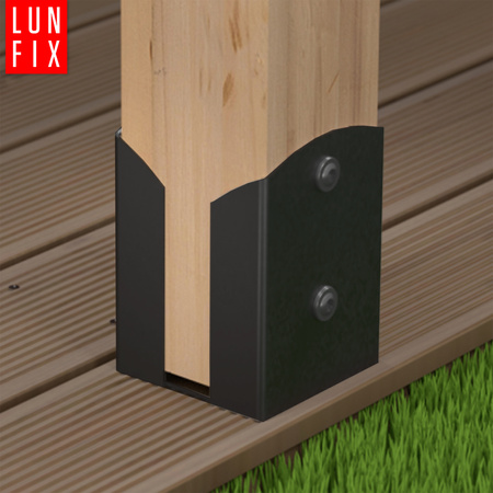 Patka k našroubovaní černá 100x100x150mm