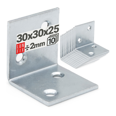 Montážní úhelník 30x30x25x2 10ks.