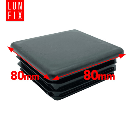 Zátka na sloupek 80x80 černá 1ks.