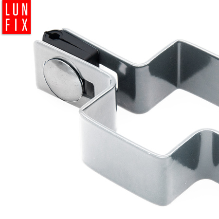 Příchytka plotového panelu průběžná 40x60mm stříbrná