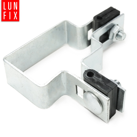 Příchytka plotového panelu rohová 40x60mm stříbrná