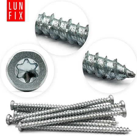 Vrut na okenní a dveřní rám 7.5x92 pozink 100 ks.