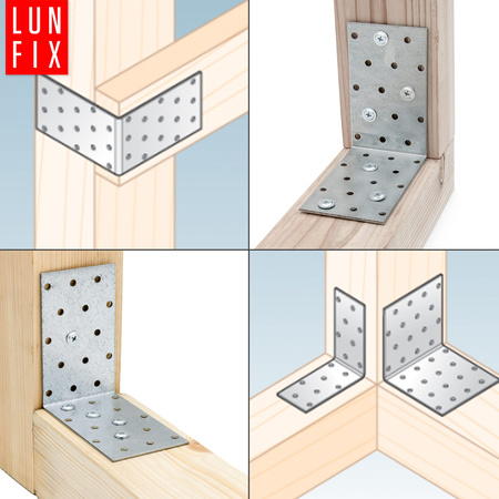 Montážní úhelník 100x100x60x2 KM15 1ks.