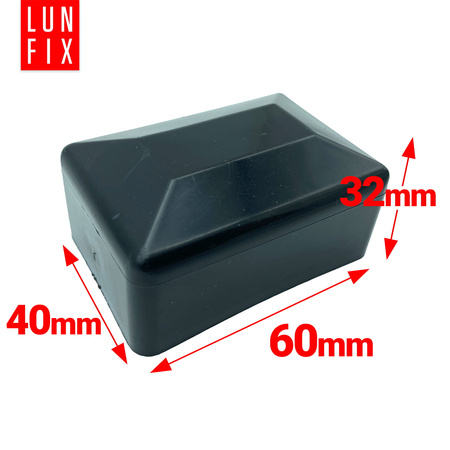 Čepička PVC na sloupek 40x60 mm černá 1ks.