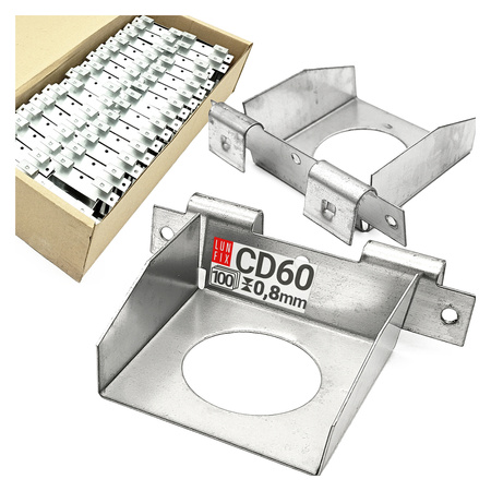 Spojka úrovňová CD profilů montáž sádrokartonu 100ks