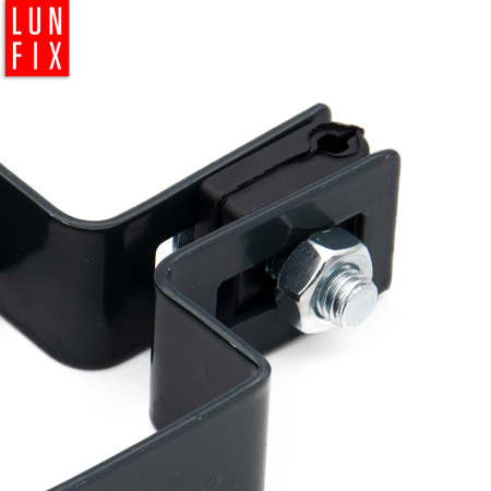 Příchytka plotového panelu koncová 60x60mm šedá