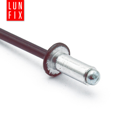 Nýt trhací 4,8x12mm hliník/ocel se zapuštěnou hlavou 100ks hnědý RAL8017