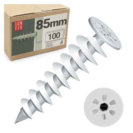 Šroub do polystyrenu 85mm 100ks.