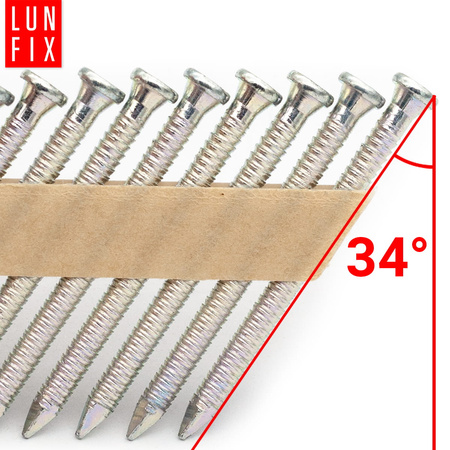 Hřebíky do hřebíkovačky 40mm 4x40 1,5'' ANCHOR na papíře pozinkované 1100ks.