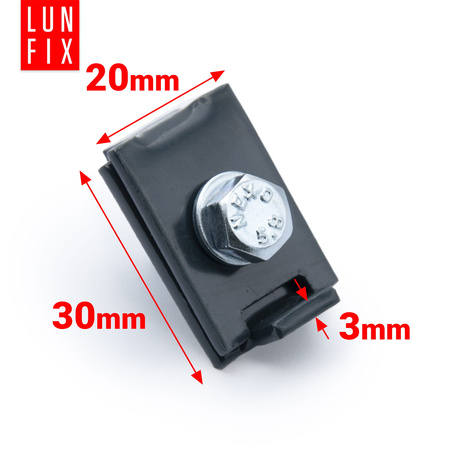 Spojka panelu tzp L 6x20 mm šedá 1ks.