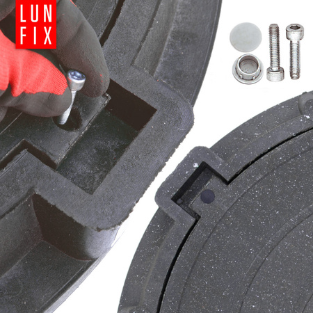 Poklop šachty, víko DN 600 mm, 60 cm, černý A15 1,5 t