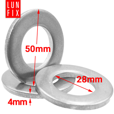 Plochá podložka M27 pozinkovaná DIN 125 1kg