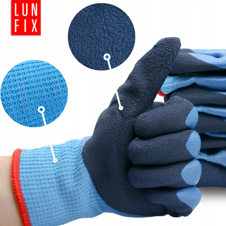 Pracovní zimní rukavice voděodolné 10 XL 12 párů