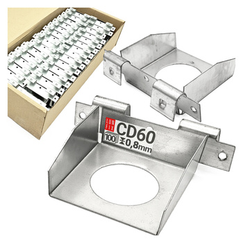 Spojka úrovňová CD profilů montáž sádrokartonu 100ks