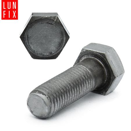 Metrický šroub M20x65 DIN 931 třída 5.8 černý 1kg