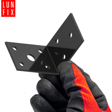 Černý montážní úhelník 50x50x35x2 10ks.