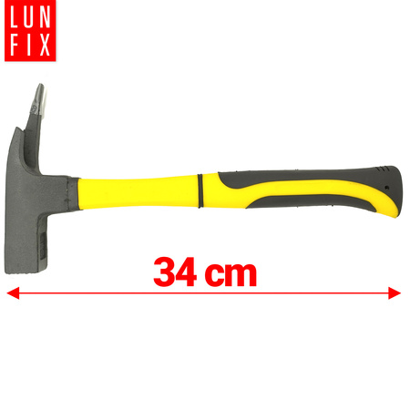 Tesařské kladivo 600 g se sklolaminátovou násadou a magnetickým držákem