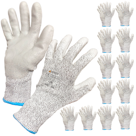 Rukavice proti pořezání 10 XL 12 párů