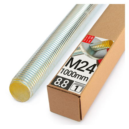 Závitová tyč M24 pozinkovaná 1000 mm 8.8 1ks.