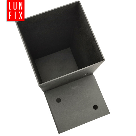 Spojka trámů L 100x100mm čtvercová podpora 2 konce