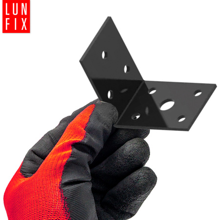 Černý montážní úhelník 50x50x35x2 10ks.