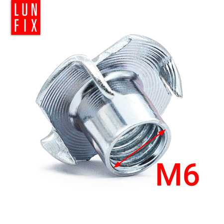 Naražecí matice M6 (6x9mm) šestihranná pozinkovaná 50ks.