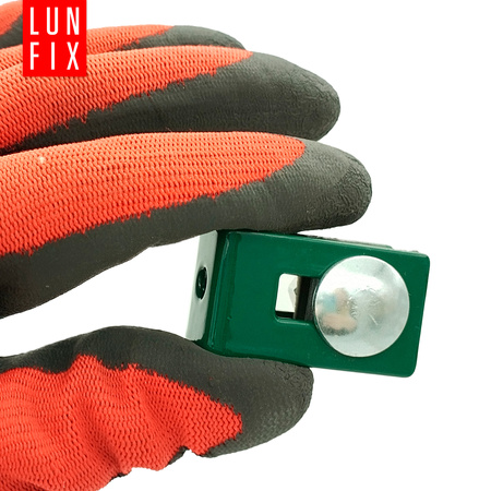 Příchytka plotového panelu zelená