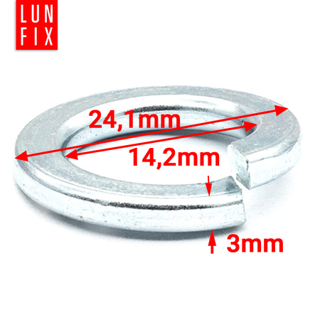 Pružná podložka M14 pozinkovaná DIN127 10 ks