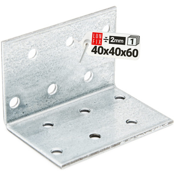 Montážní úhelník 40x40x60x2 KM2 1ks.