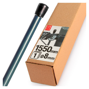 Napínací tyč fi8x1550 grafitová PVC
