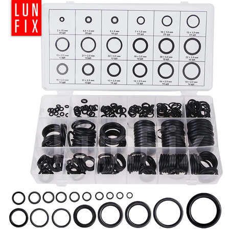 Sada gumových hydraulických těsnění o-kroužky D3-22 mm 279 ks.