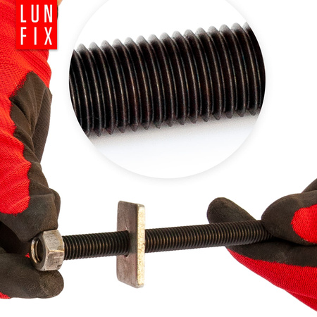 Závitová tyč M6 černá 1000 mm 10.9 10ks.