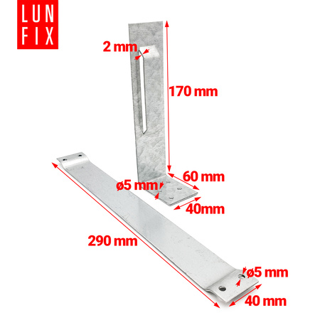 Mobilní úhelník pro dřevěný dům 290x170 1ks.