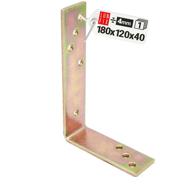 Konstrukční úhelník KB3 180x120x40x4,0 mm