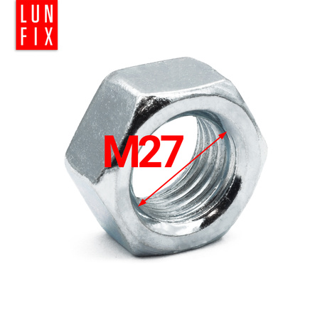 Šestihranná matice M27 DIN 934 třída 8 pozinkovaná 5kg