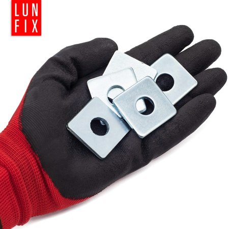 Pozinkovaná čtyřhranná podložka M14 40x40x4mm 2 ks