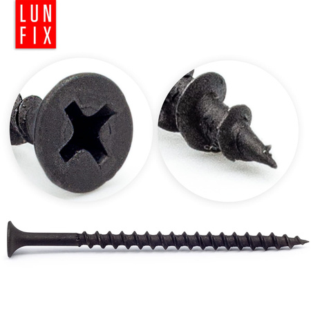 Vruty do sádrokartonu 3,5x64 do dřeva 500ks.