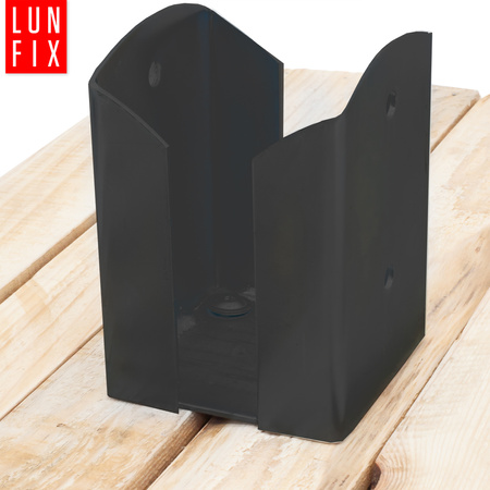 Patka k našroubovaní černá 100x100x150mm