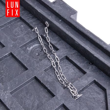 Poklop šachty, víko 60x60 cm, černý