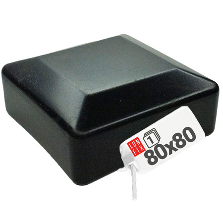 Čepička PVC na sloupek 80x80 mm černá 1ks.