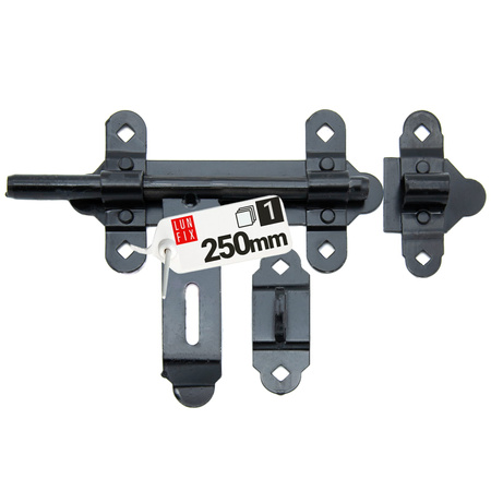 Bránová závora 250 mm pro vrata a brány černá ZR2