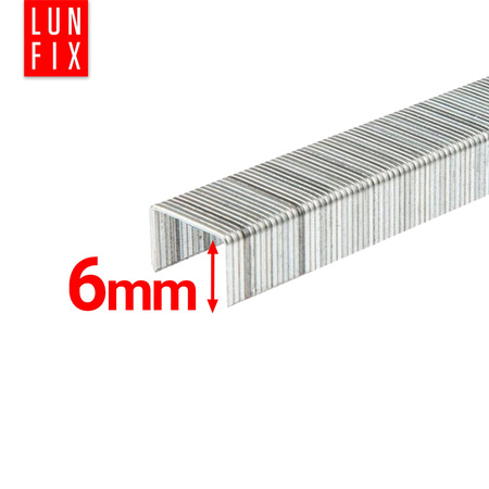 Čalounické sponky 6mm pro sešívačku typ 53 1000ks.